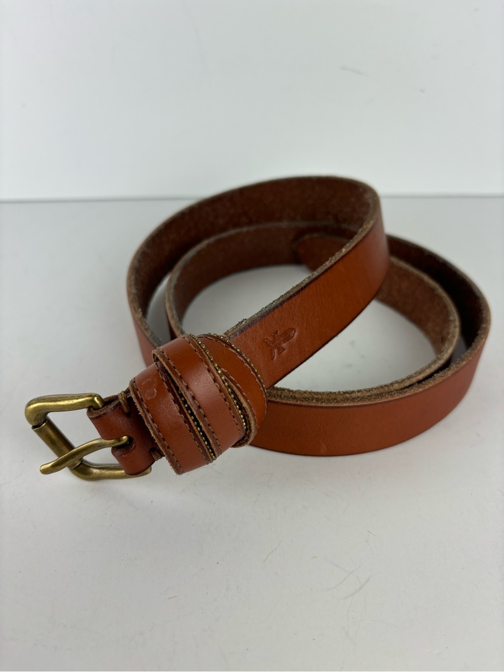 Frye Brown Leather Belt-Women’s Medium - Picture 5 of 10